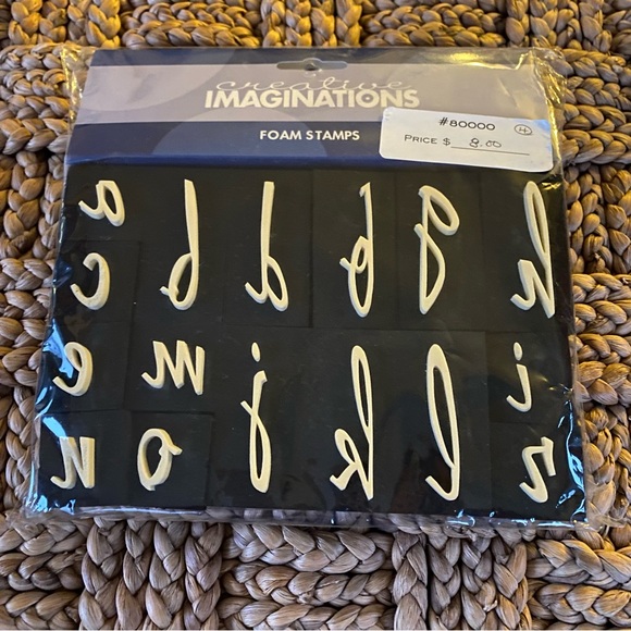 Creative Imaginations Foam Stamps – Script – Lower Case - Picture 6 of 7